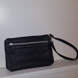 Pho Leather Black Wristlet Purse/Wallet